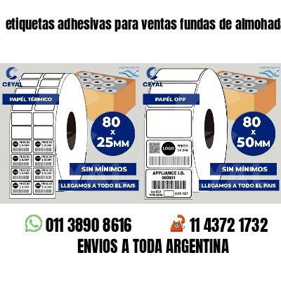etiquetas adhesivas para ventas fundas de almohadas