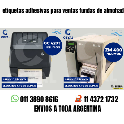 etiquetas adhesivas para ventas fundas de almohadas