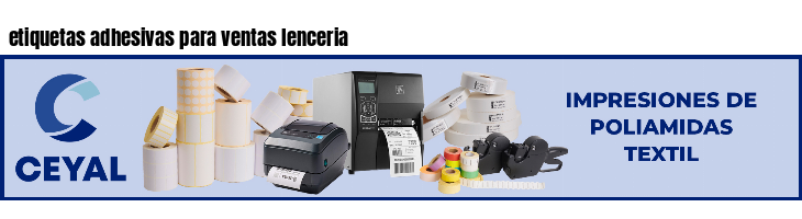 etiquetas adhesivas para ventas lenceria