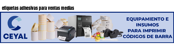 etiquetas adhesivas para ventas medias