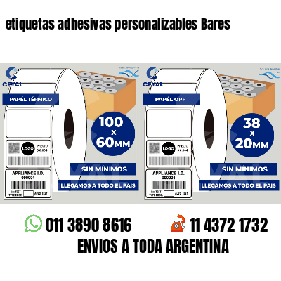 etiquetas adhesivas personalizables Bares
