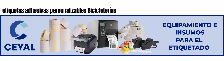 etiquetas adhesivas personalizables Bicicleterías