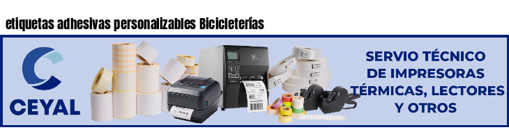 etiquetas adhesivas personalizables Bicicleterías