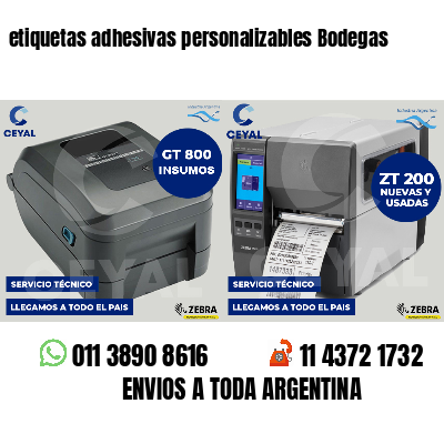 etiquetas adhesivas personalizables Bodegas