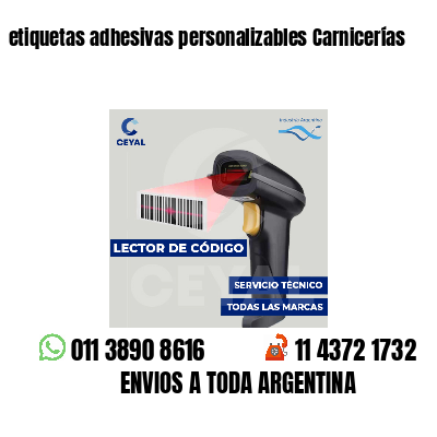 etiquetas adhesivas personalizables Carnicerías