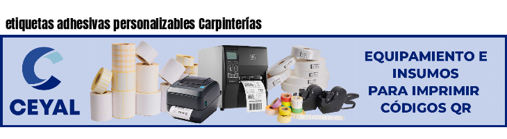 etiquetas adhesivas personalizables Carpinterías
