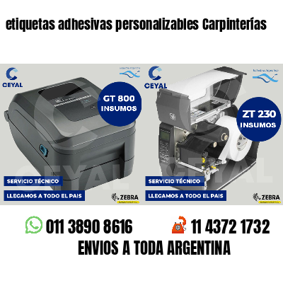 etiquetas adhesivas personalizables Carpinterías