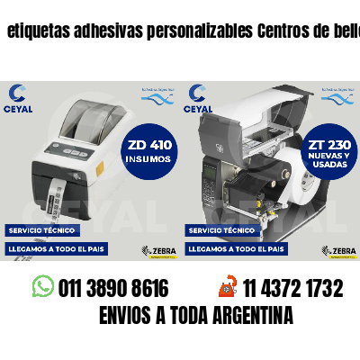 etiquetas adhesivas personalizables Centros de belleza
