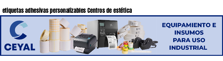 etiquetas adhesivas personalizables Centros de estética