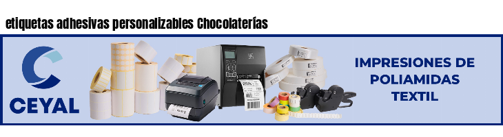 etiquetas adhesivas personalizables Chocolaterías
