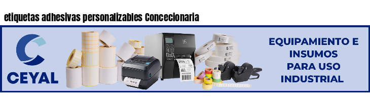 etiquetas adhesivas personalizables Concecionaria