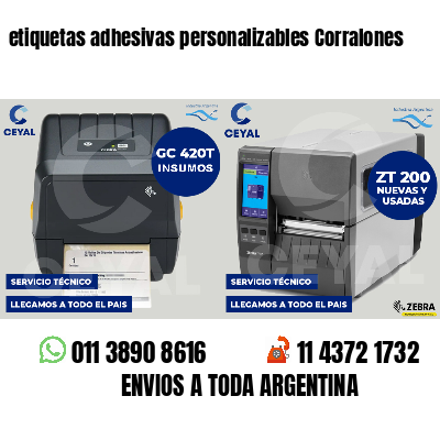 etiquetas adhesivas personalizables Corralones