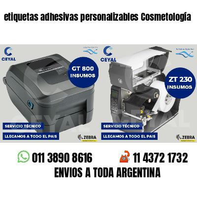etiquetas adhesivas personalizables Cosmetología