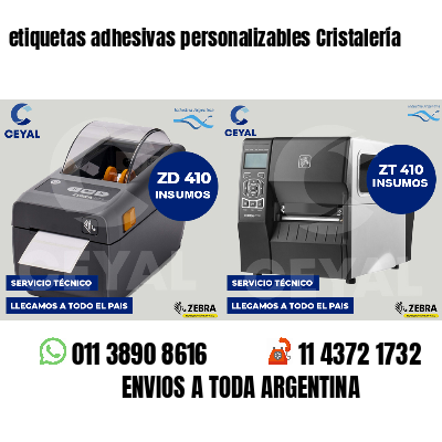 etiquetas adhesivas personalizables Cristalería