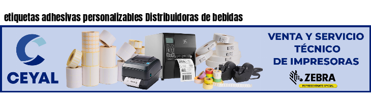 etiquetas adhesivas personalizables Distribuidoras de bebidas