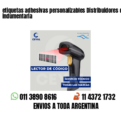 etiquetas adhesivas personalizables Distribuidores de indumentaria