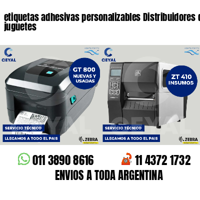 etiquetas adhesivas personalizables Distribuidores de juguetes