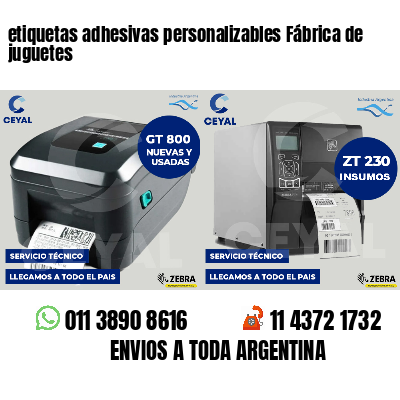 etiquetas adhesivas personalizables Fábrica de juguetes