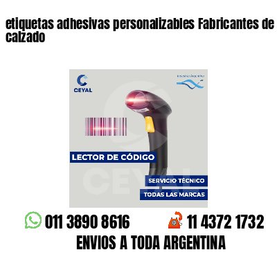 etiquetas adhesivas personalizables Fabricantes de calzado