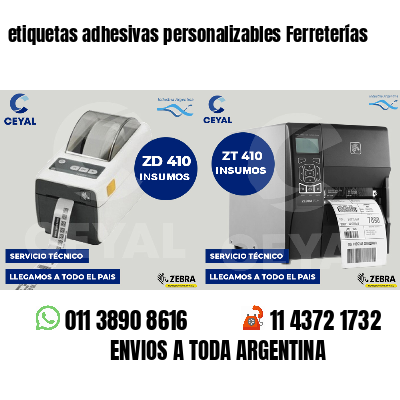etiquetas adhesivas personalizables Ferreterías