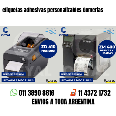 etiquetas adhesivas personalizables Gomerías