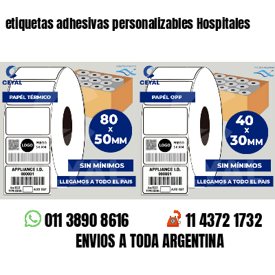 etiquetas adhesivas personalizables Hospitales