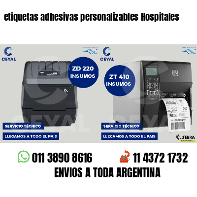 etiquetas adhesivas personalizables Hospitales