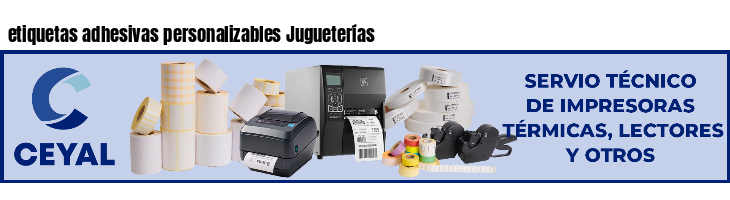 etiquetas adhesivas personalizables Jugueterías