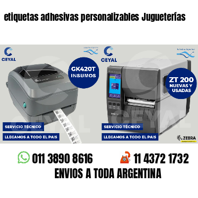 etiquetas adhesivas personalizables Jugueterías
