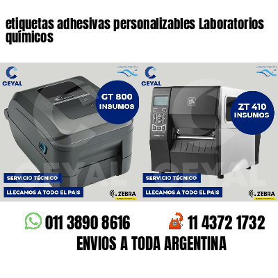 etiquetas adhesivas personalizables Laboratorios químicos