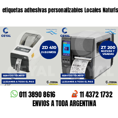 etiquetas adhesivas personalizables Locales Naturistas