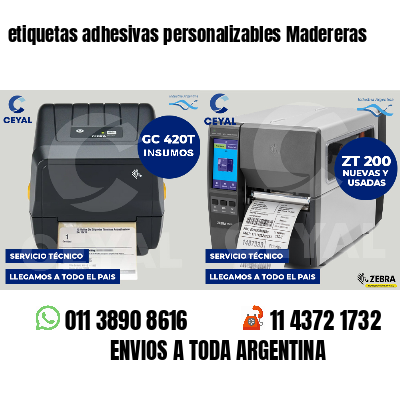 etiquetas adhesivas personalizables Madereras