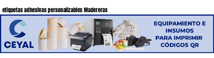 etiquetas adhesivas personalizables Madereras
