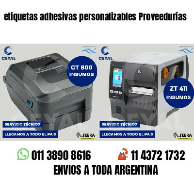 etiquetas adhesivas personalizables Proveedurías