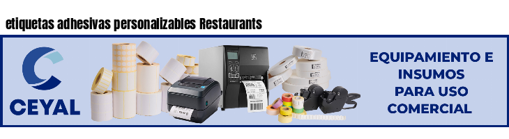 etiquetas adhesivas personalizables Restaurants