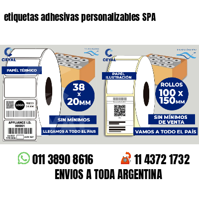 etiquetas adhesivas personalizables SPA