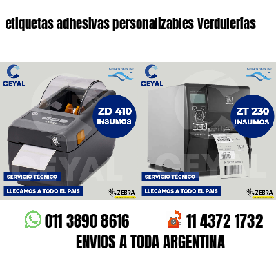 etiquetas adhesivas personalizables Verdulerías