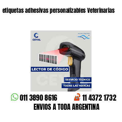 etiquetas adhesivas personalizables Veterinarias