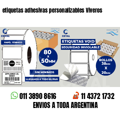 etiquetas adhesivas personalizables Viveros