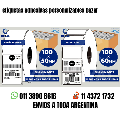 etiquetas adhesivas personalizables bazar