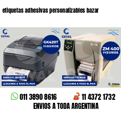 etiquetas adhesivas personalizables bazar
