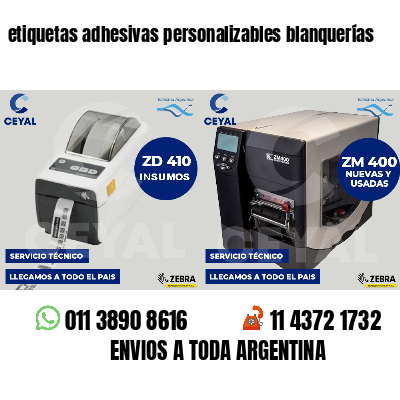 etiquetas adhesivas personalizables blanquerías
