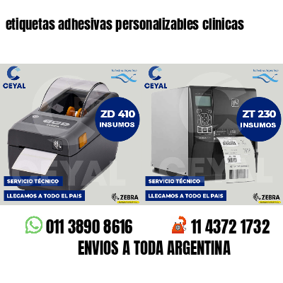 etiquetas adhesivas personalizables clinicas