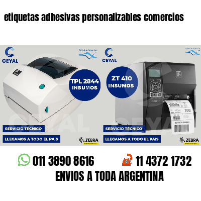 etiquetas adhesivas personalizables comercios