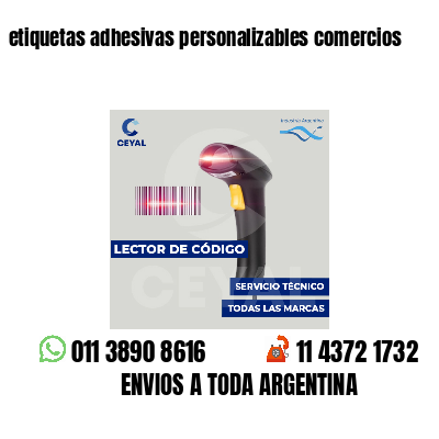 etiquetas adhesivas personalizables comercios