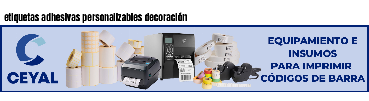 etiquetas adhesivas personalizables decoración
