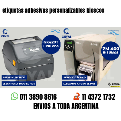 etiquetas adhesivas personalizables kioscos