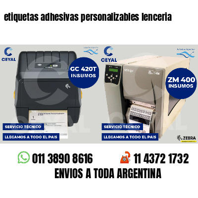 etiquetas adhesivas personalizables lenceria