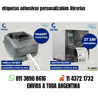 etiquetas adhesivas personalizables librerias