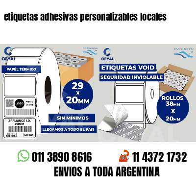 etiquetas adhesivas personalizables locales